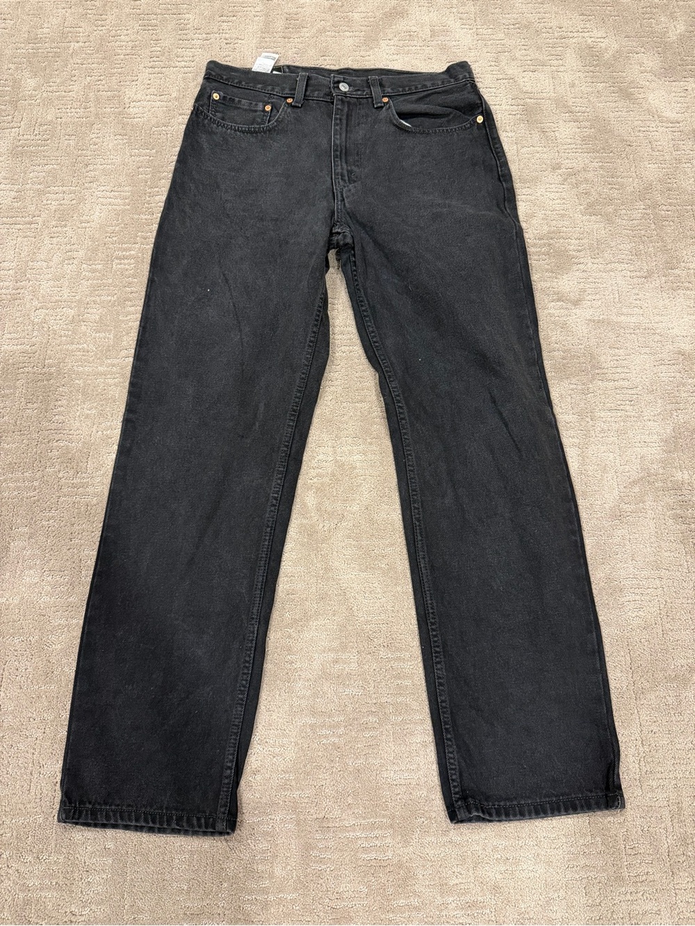 Levi & Strauss 550 Mens Jeans 34x34 Black Denim